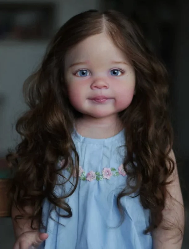 EGO Ziva 30inch Toddler Reborn Doll Finished Painted Lovely Girl Rooted Hair Gifts