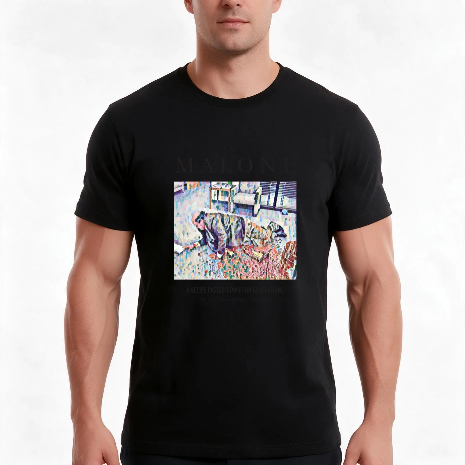 The Office Kevin Malone A Recipe Passed Down From Malones For Generations T-Shirt Summer Casual Cotton Tee Unisex Men Women