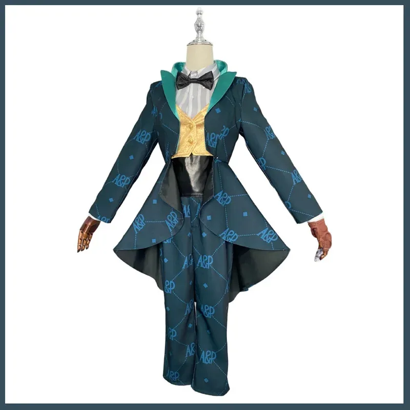 لعبة الهوية الخامس إيما وودز البستاني تأثيري حلي مسرح المضيف سهرة معطف قميص موحد مجموعة كاملة شعر مستعار رجل امرأة كرنفال الدعاوى