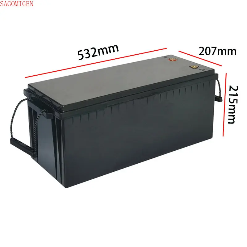 Lifepo4 Battery 12V24V 90Ah 105Ah 150Ah 160Ah 180Ah 200Ah 280Ah Battery Storage Box Solar Yachts Battery Waterproof Plastic Case