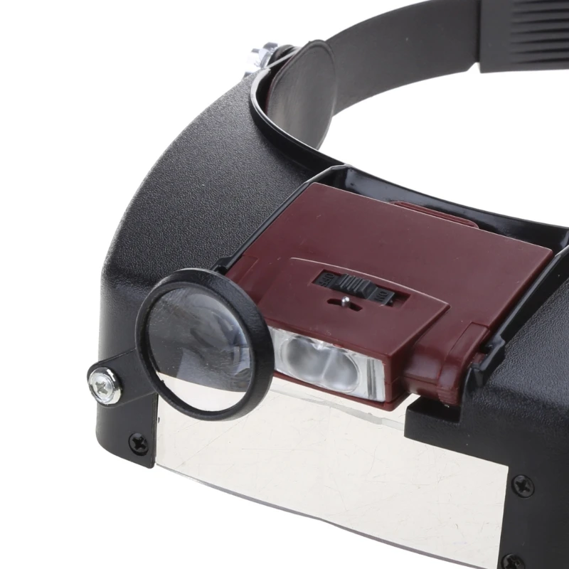 Glasses LED Light Lamp Head Loupe Jeweler Headband Magnifier Eye Glasses Optical Glass Tool 1.5X/3X/6.5X/8X