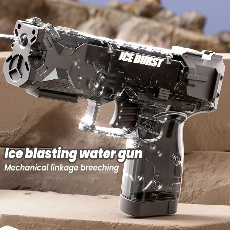 Pistolet de tir pistolet à eau Mini manuel Transparent noir Portable Spray jouer été plage piscine extérieure jouet pour enfants garçons cadeau