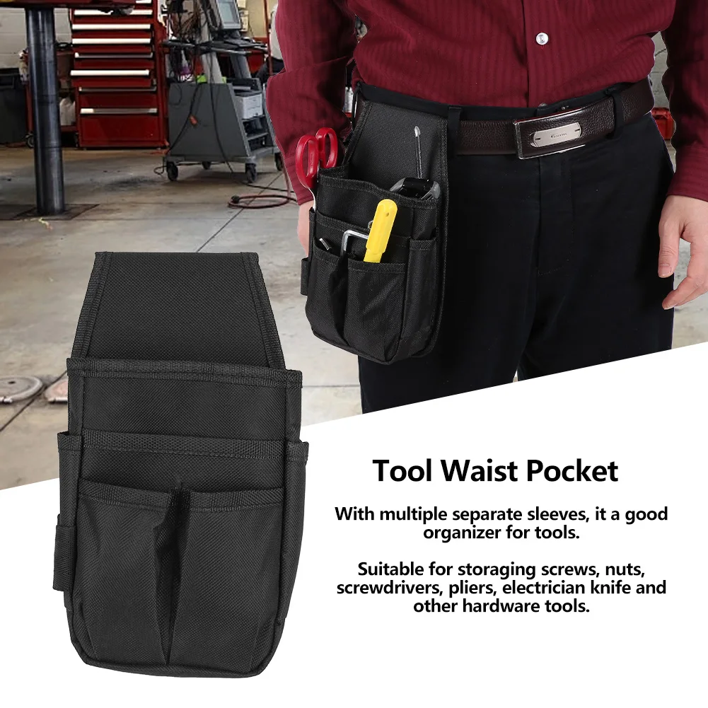 Electrician Tool Pouch Tool Waist  Electrician Tool Waist Bag with Multiple Pockets Hardware Tools Pouch Tool Waist Bag