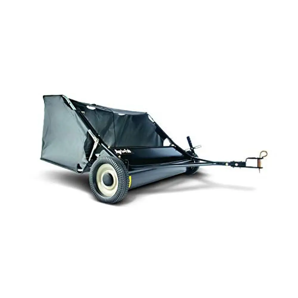 

42-Inch USA-Made Tow-Behind Lawn Sweeper with 12 cu. ft Hopper Capacity Grass and Leaves