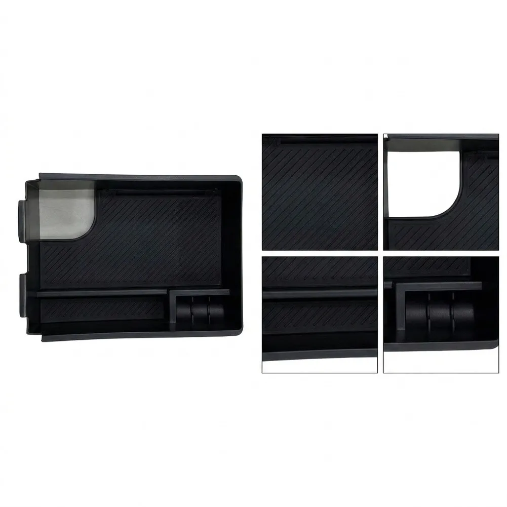 For Kia For Sportage 2026+ Center Console Storage Box, Black ABS Armrest Organizer Tray, Quick Install Interior Accessory