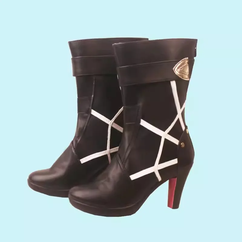 Spel Kafka Cosplay Schoenen Anime Honkai: Star Rail Rollenspel Laarzen Halloween Kerst Voor Vrouwen Meisjes Pu Leren Hoge Hakken