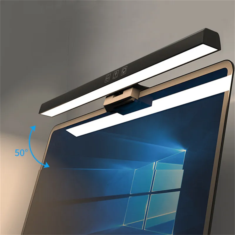 LED Desk Lamp Dimmable Office Computer Eye-caring Table Lamp For Study Reading Screen Monitor Hanging Light Bar Desk Lamps