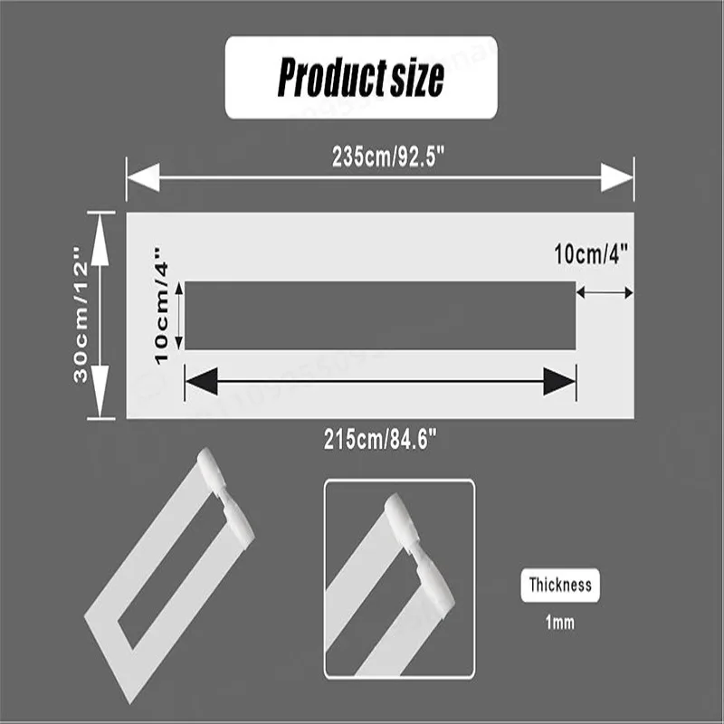 Foldable Road Line Stencil Asphalt Concrete Pavement Marking Template for Parking Lot Spray Painting