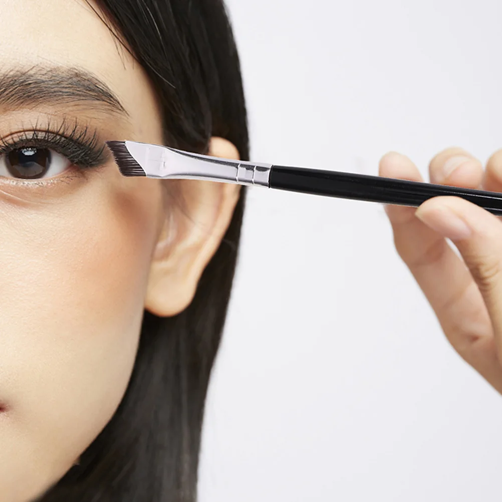 1 set Scythe Eyeshadow Brush Set Angled Eyeliner Concealer Precision Makeup Brushes for Eye Brow Under Eye Tools