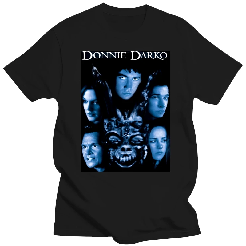 Donnie Darko V3 filmposter Jake Gyllenhaal DTG T-SHIRT ZWART alle maten S-5XL