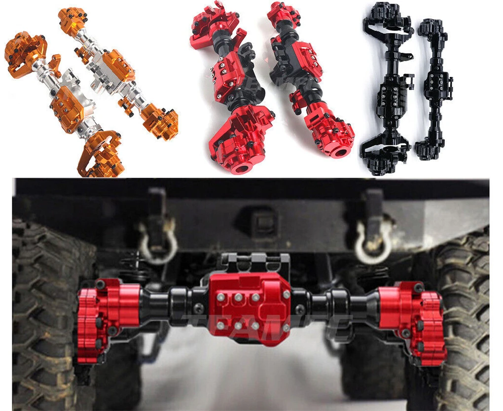 Dla TRX-4 Aluminiowa obudowa przedniej i tylnej osi portalowej dla 1/10 RC Crawler Car TRX-4 TRX6 Axles Upgrade Parts
