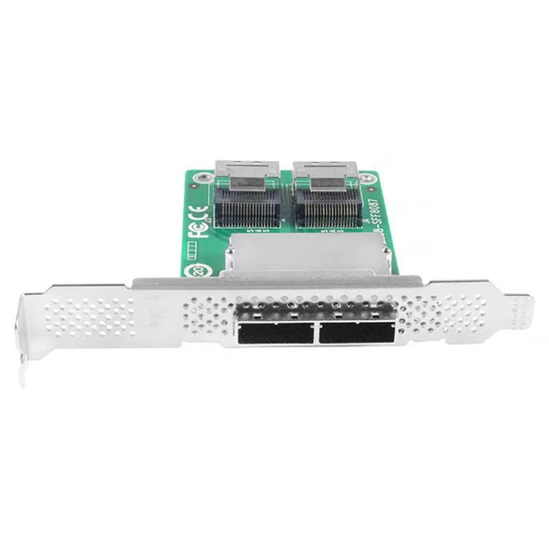 Minisas Adapter Card SFF-8087 To SFF-8088 Dual Port SAS Card Internal To External Card