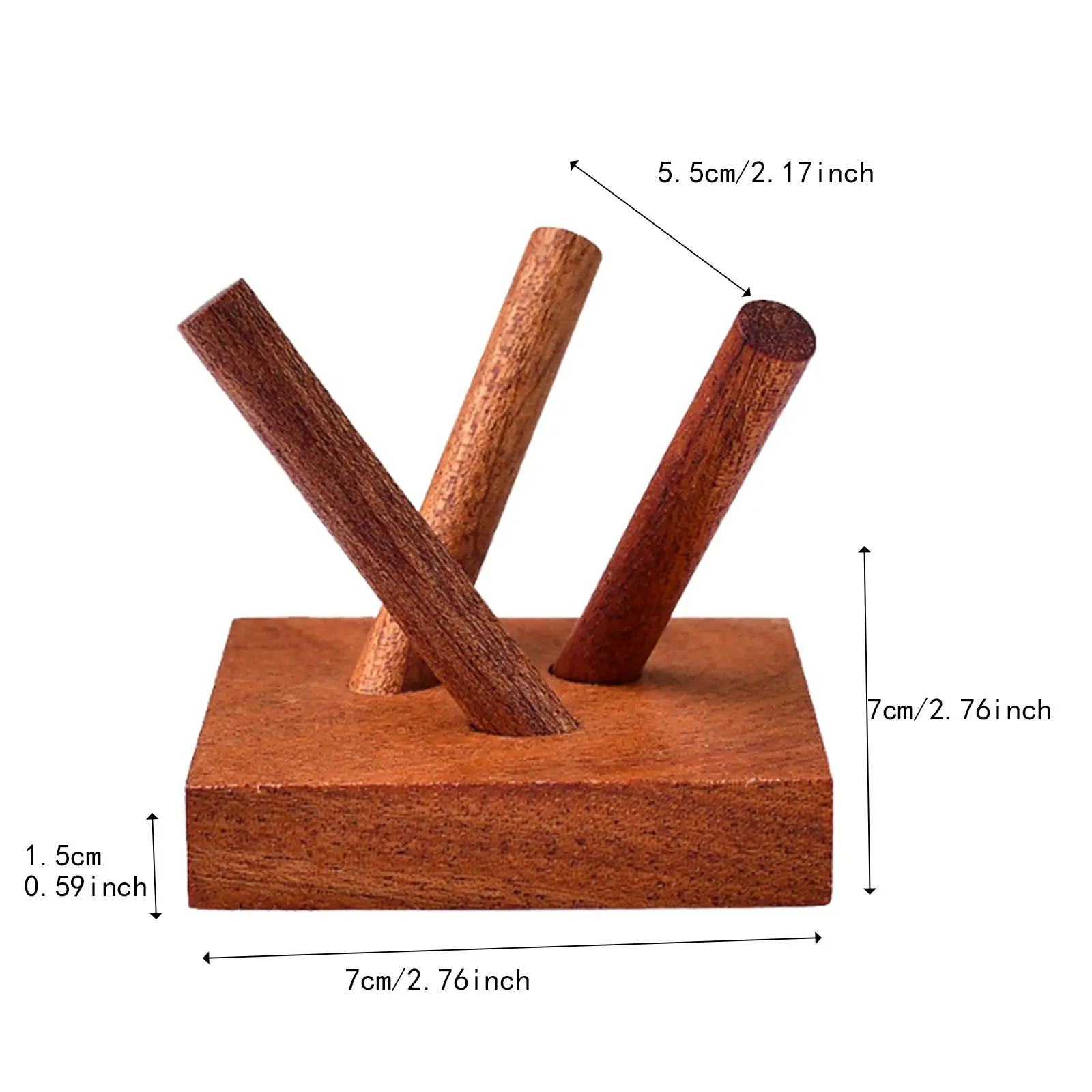 Wooden Display Stand Stable Stylish Pedestal for Office Farmhouse Home Decor #6