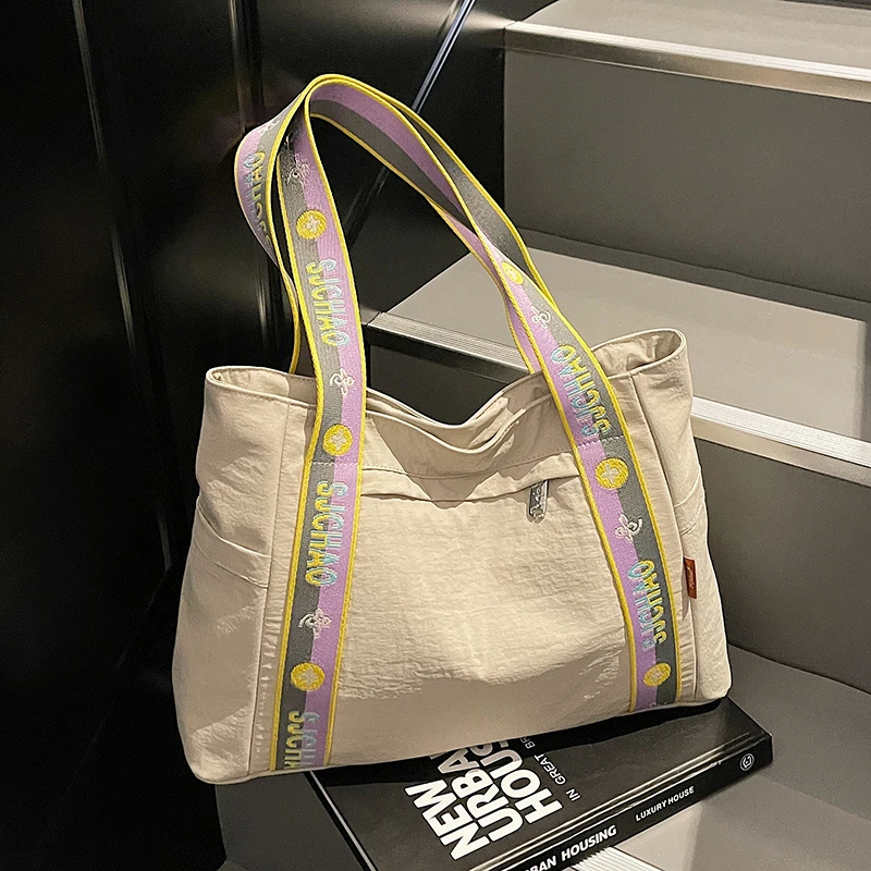 

Высококачественная большая сумка с широким ремешком, парусиновая сумка Commuter Willem Summer New Sle, женская студенческая сумка, корейская сумка для отдыха