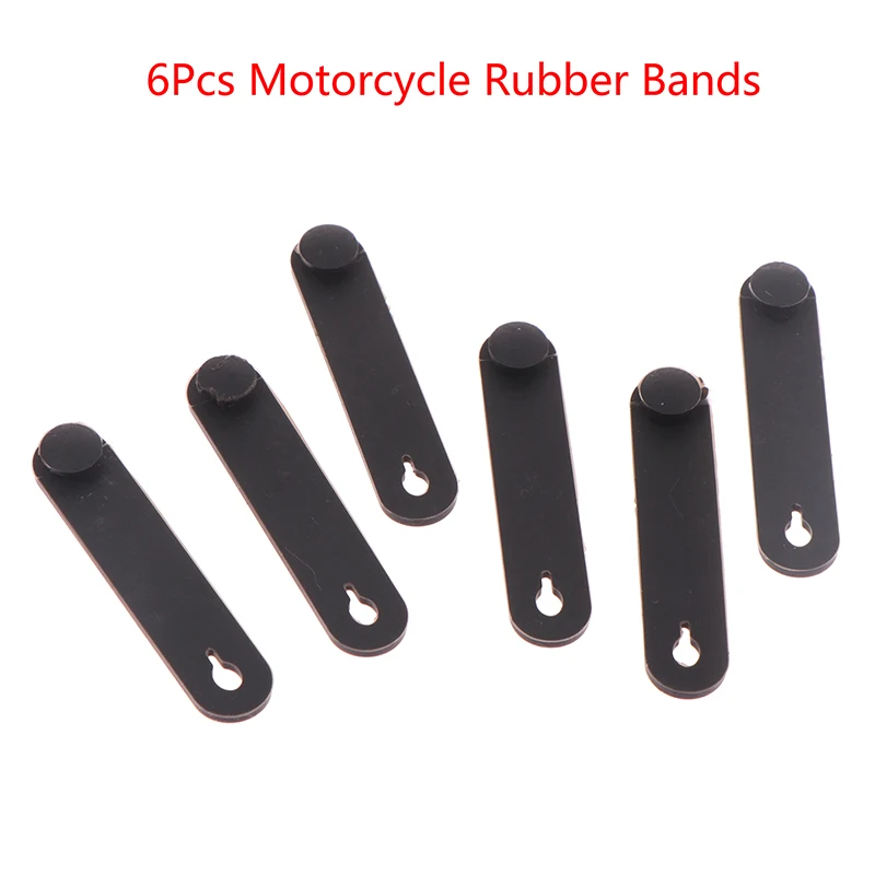 6Pcs Motorcycle Rubber Bands For Frame Securing Cable Brake Line Ties Wiring Harness Cables Accessories For Motobike Bike Car