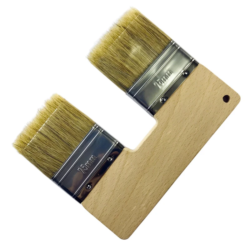 Double Head & Large Square Paint Brush l Wall Painting Brush For Latex Paint Glue Varnish House Decoration DIY Craft Coating Too