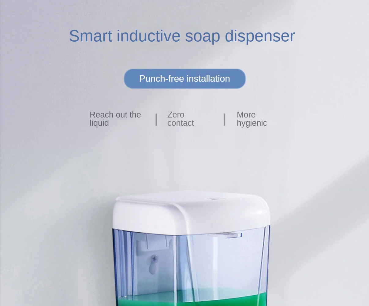 Líquido de lavagem inteligente da mão da indução 700ml que deixa cair o líquido/pulverizador o líquido fixado na parede-livre do líquido de limpeza automático do sabão do álcool