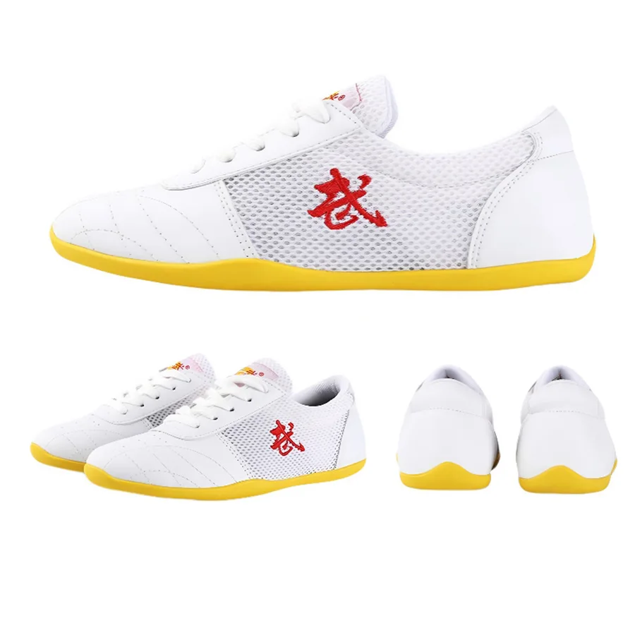 USHINE PU Bambini Kung Fu Scarpe Arti marziali cinesi Wushu Taichi Calzature per uomini Donne Bambini Taiji Scarpe da ginnastica da allenamento