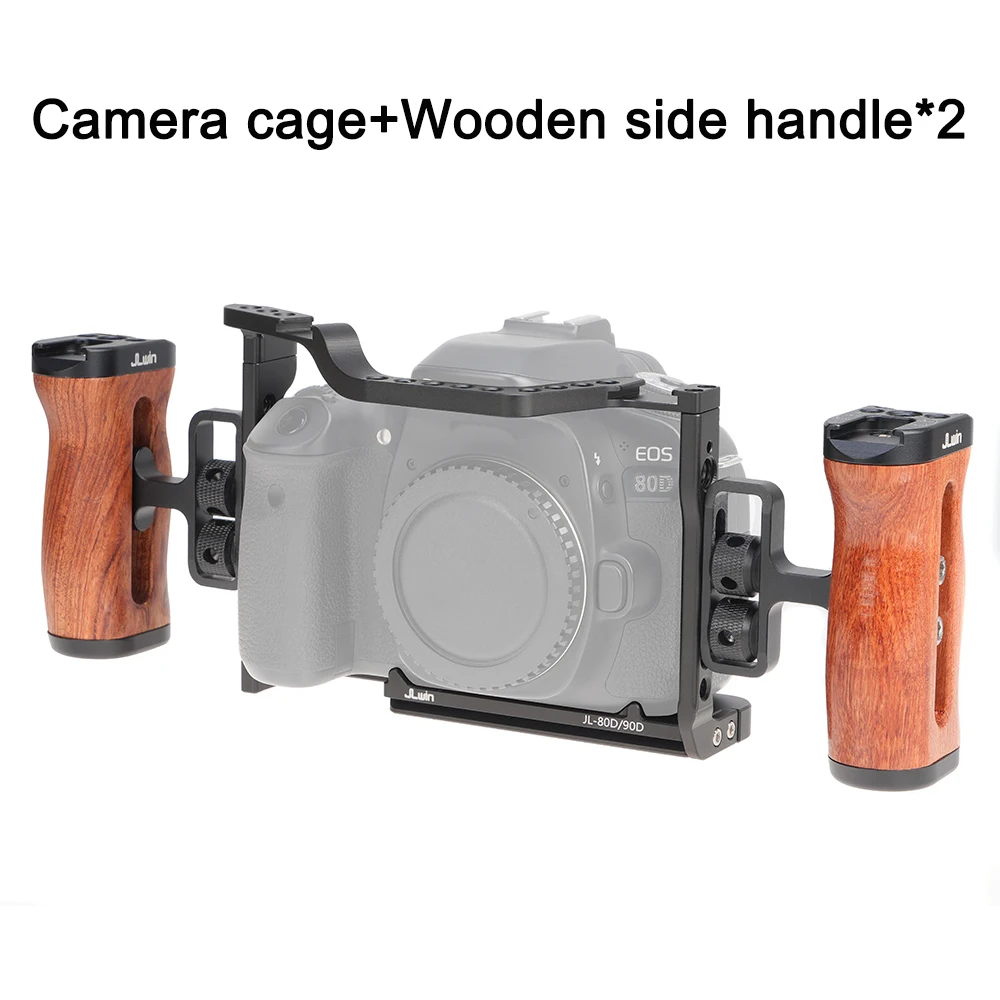 FOTGA Camera Cage Camera Cage For Canon EOS 70D 80D 90D Rabbit Cage Camera Rig Vedio Photography Accessorie Handle Locating Hole