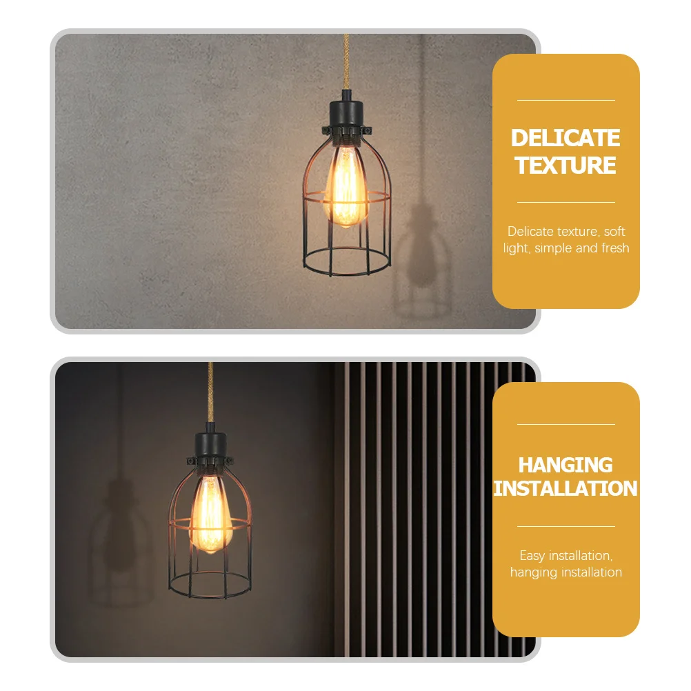 

Birdcage Ceiling Light Industrial Iron Pendant Lamp Fixture for Bedroom Living Room Dining Hotel Restaurant Cafe