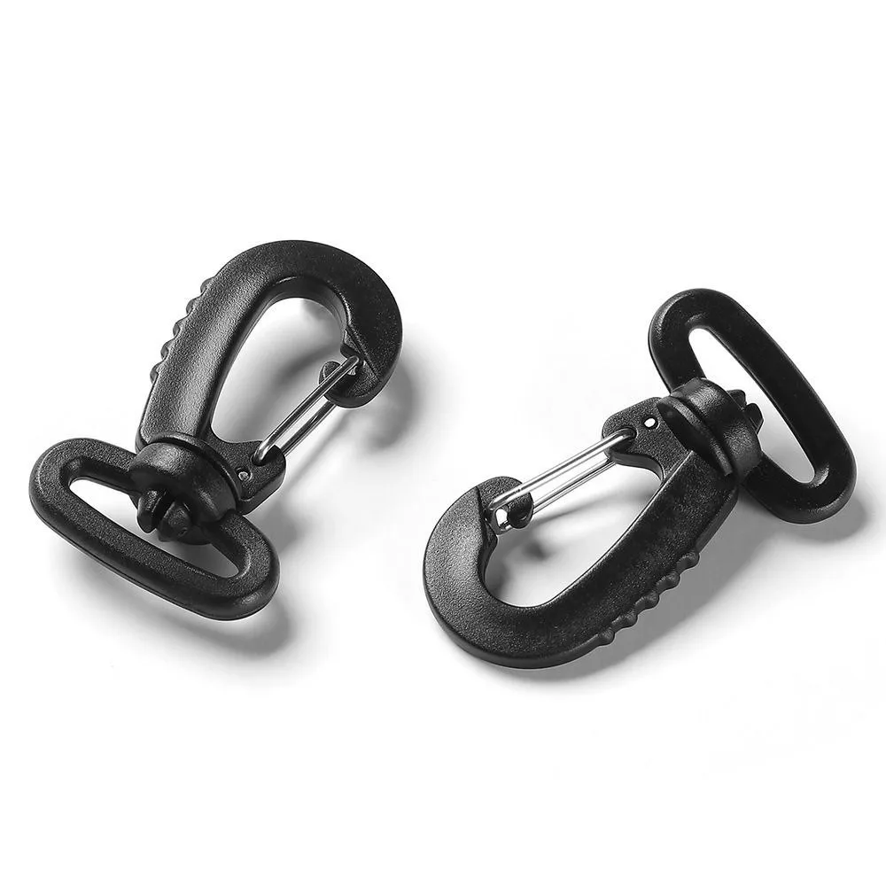5/10pcs Plastic Swivel Snap Hook 25mm Black Rotating Hook Buckle Strap Keychain DIY Buckle for Material Suction Machine