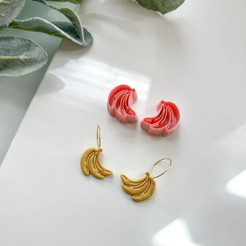 Ins Style Earring Polymer Clay Molds Cute Soft Pottery Polymer Clay Cutter Fruit Shape Earring Jewelry Pendant Making Clay Tools