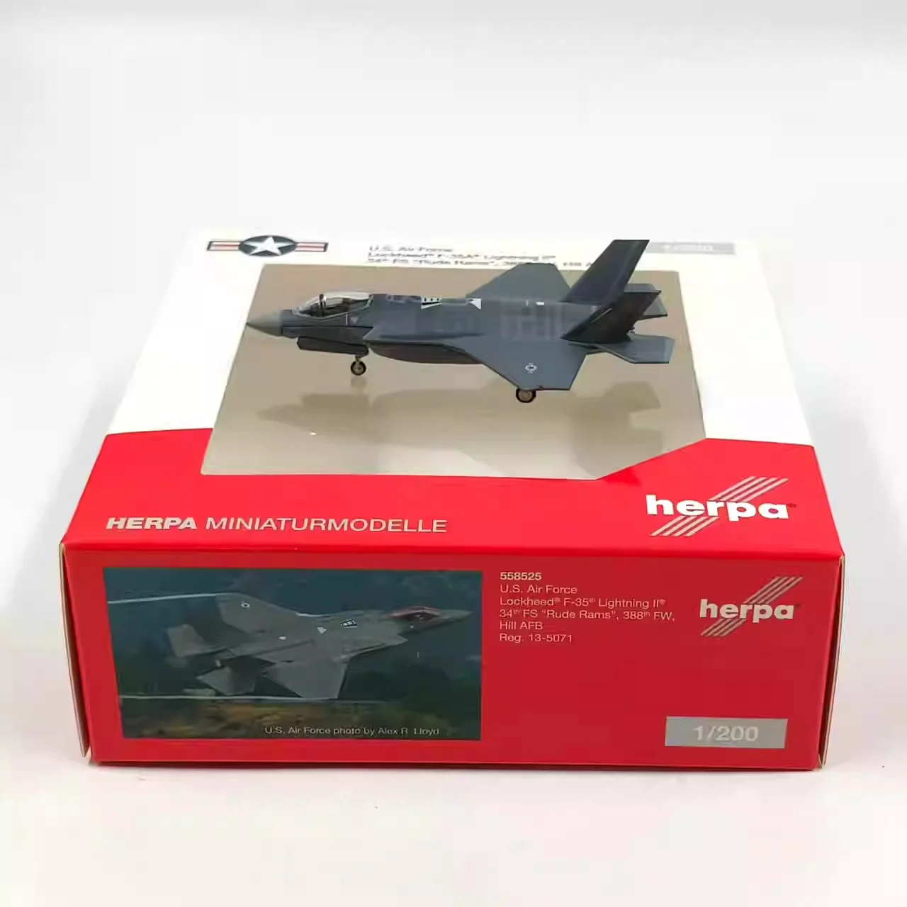 Diecast Herpa 1:200 Scale F-35 Lightning 13-5071 Alloy Aircraft Model