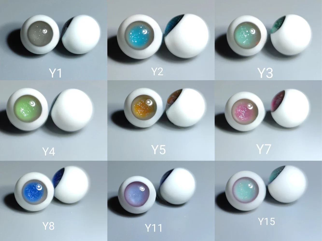 New 8mm 10mm Doll's Eyes for 1/8 Bjd Doll Ob11 Glass Eyeballs with Movable Diy Girl Toys Dress Up Play House Doll Accessories