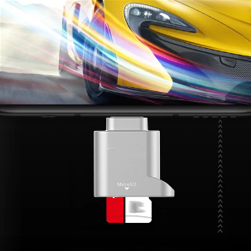 Upgraded TF Micro SD OTG Adapter USB Type-C Card Reader USB-C Type-C Memory Card Reader For Laptop Smart Phone