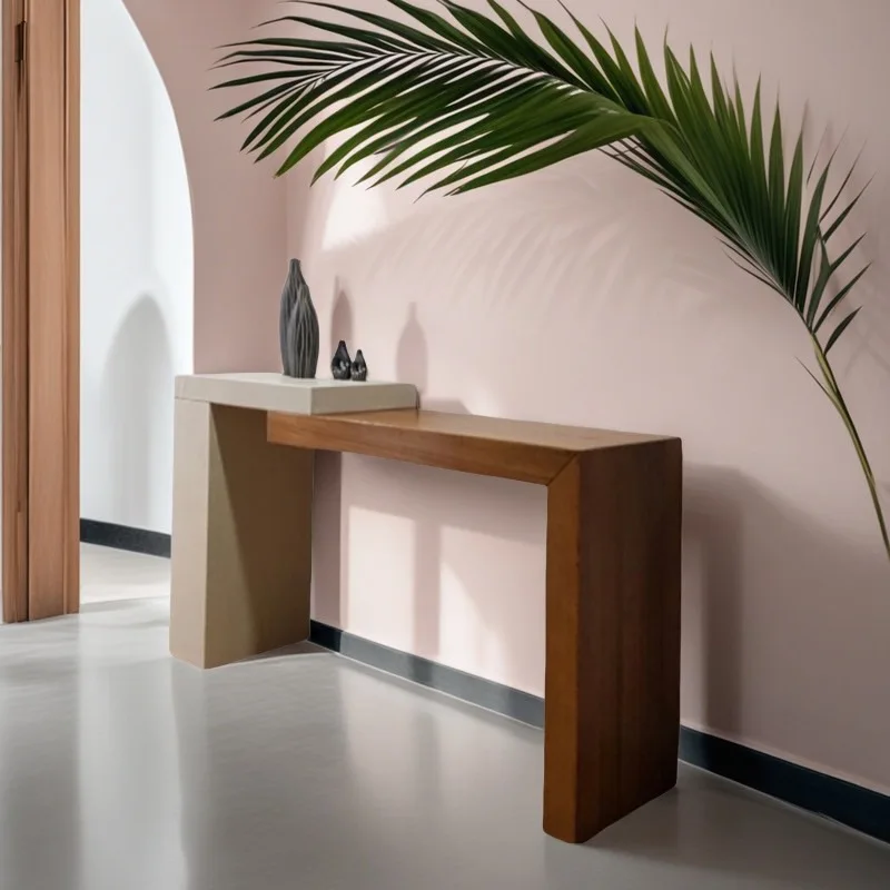 طاولات وحدة تحكم بسيطة من Wabi Sabi لغرفة المعيشة الضيقة والريفية طاولات وحدة تحكم فريدة من نوعها أثاث Mueble Salón الجمالي الممتاز للمنزل #5