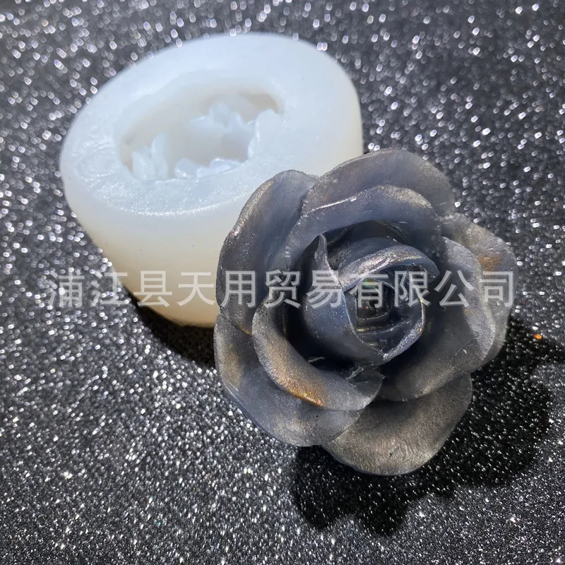 Rose Decoration Mold Aromatherapy Gypsum Flower DIY Fragrant Stone Handmade Candle Material Jewelry Accessories Resin Mould