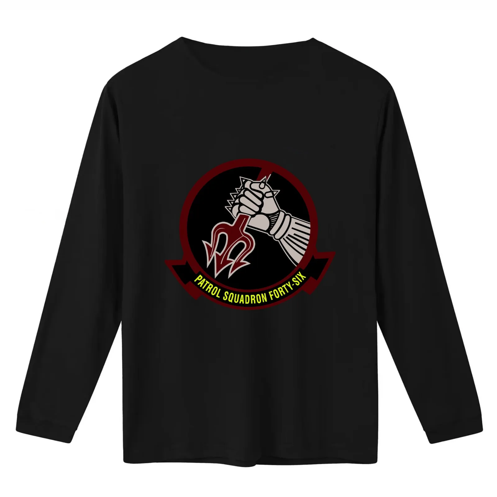 VP-46 Grey Knights Current Crest T-Shirt Summer Casual Cotton Tee Oversized Streetwear Tops Vintage Graphic Print