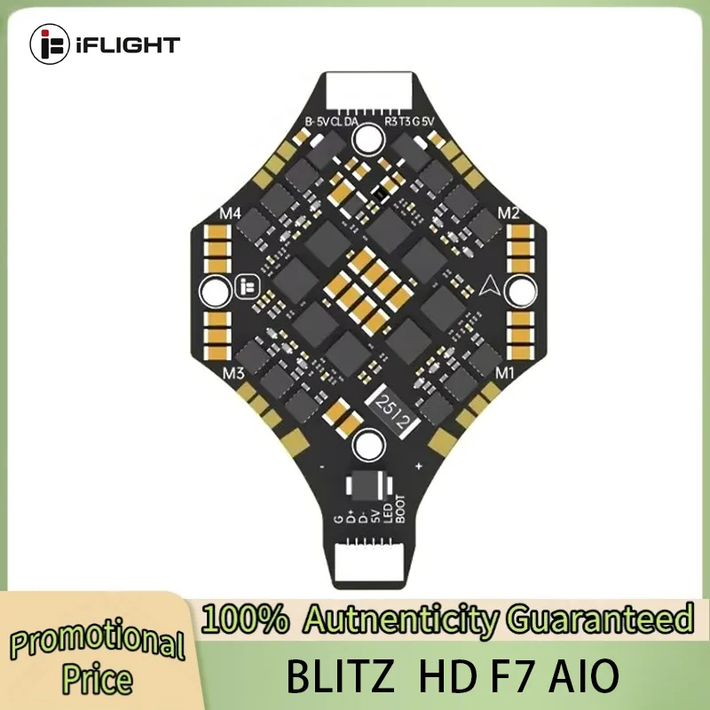 IFlight BLITZ Defender 25 F7 AIO HD Flight Control 20A ESC 2-6S with 25.5*25.5mm Mounting Holes for FPV Drone Parts