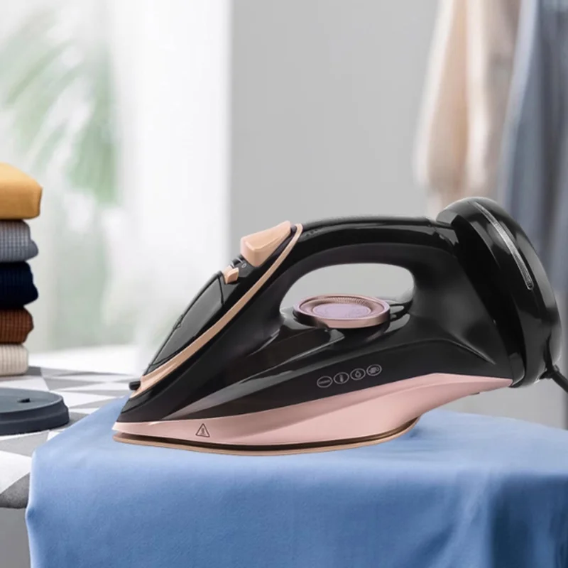 2200W Handheld Steam Iron Powerful Dry Wet Dual Use 250ml Water Tank For Travel Home Clothes