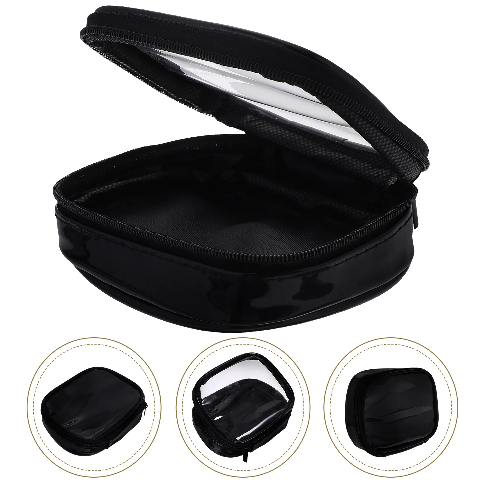 

Clear Makeup Pouch Mini Transparent Toiletry Organizer Durable Lightweight Storage Bag For Women Small Beauty Case Tsa Approved