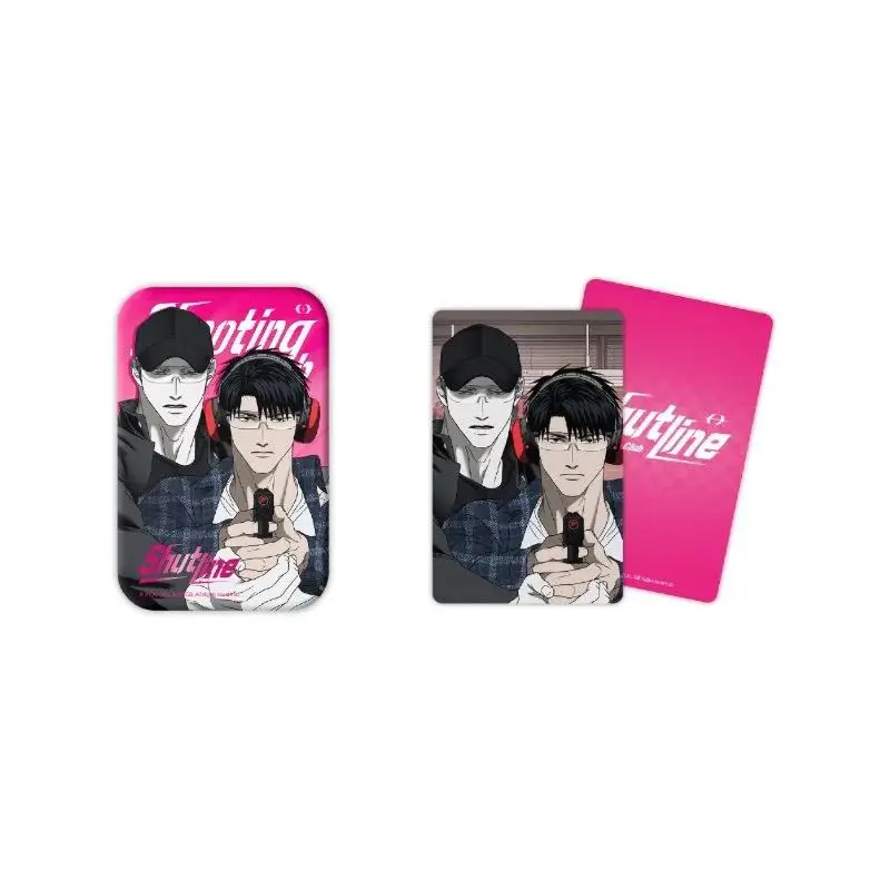 سلسلة نادي الرماية الكورية الرسمية من Manhwa Shutline: بطاقة بريدية للزوجين/شارة/لوحة ورقية Moon Shingun/Gillan Jake