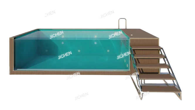 Piscina Prefabricada de Acrílico Transparente de Lujo JC, Piscina Elevada para el Hogar, Depósito para Piscina