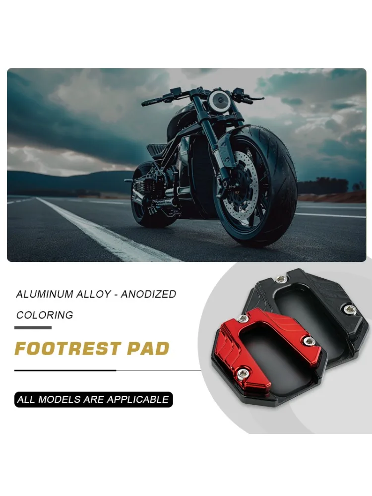AliExpress NPY Fashion Aluminum Alloy Motorcycle Bike Kickstand Extender Foot Side Stand Extension Pad Support Plate Antiskid Enlarged Base