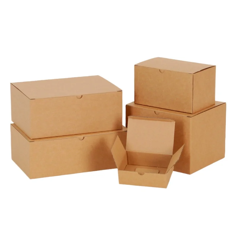 20pcs Corrugated Gift Box for Products Paper Gift Packaging Carton for Business Birthday and Wedding