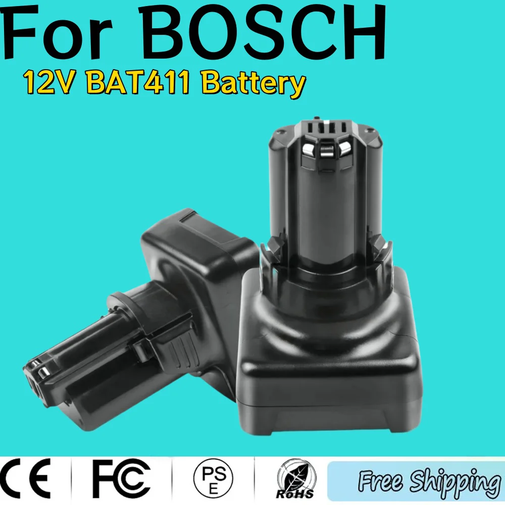 

for 12V Bosch Li-ion BAT420 BAT411 Replacement Battery for Bosch BAT411 BAT412 BAT413 BAT414 Battery Cordless Power Tools