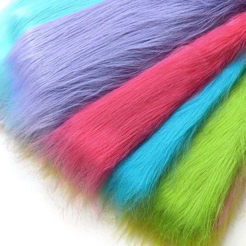  12cm Long Plush Decorative Fabric 45 Color Artificial Fur Polyester Fiber 180x100cm Plush Mink Fabric DIY Plush Doll Cloth