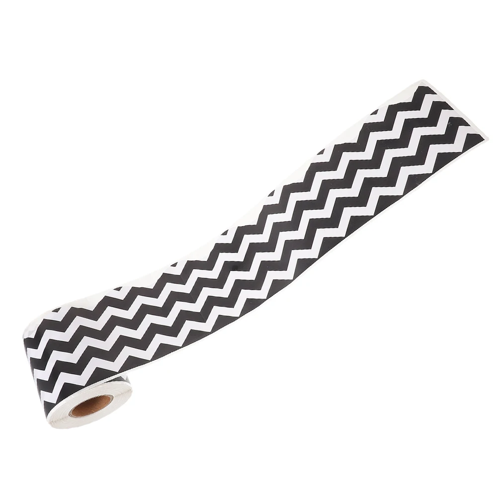 

Black White Border Stickers Bulletin Board Decor Classroom Chalkboard Modern Farmhouse Decorations Compact Labeling