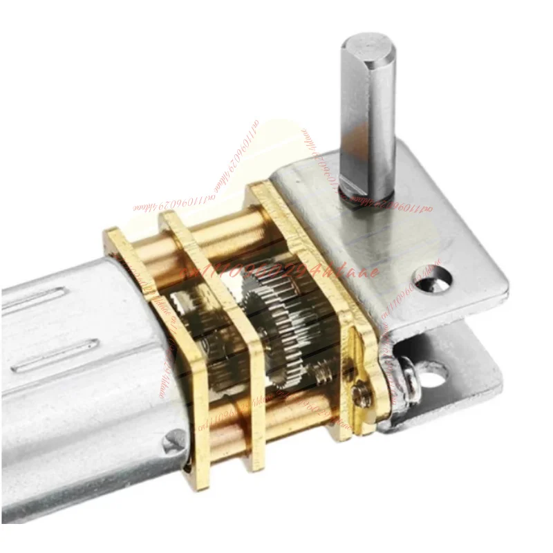 GW12N20 DC Gear Motor 3V 6V 12V Self Locking Worm Gear Worm Drive Reduction Motor High Torque Mini Electric Motor Actuator