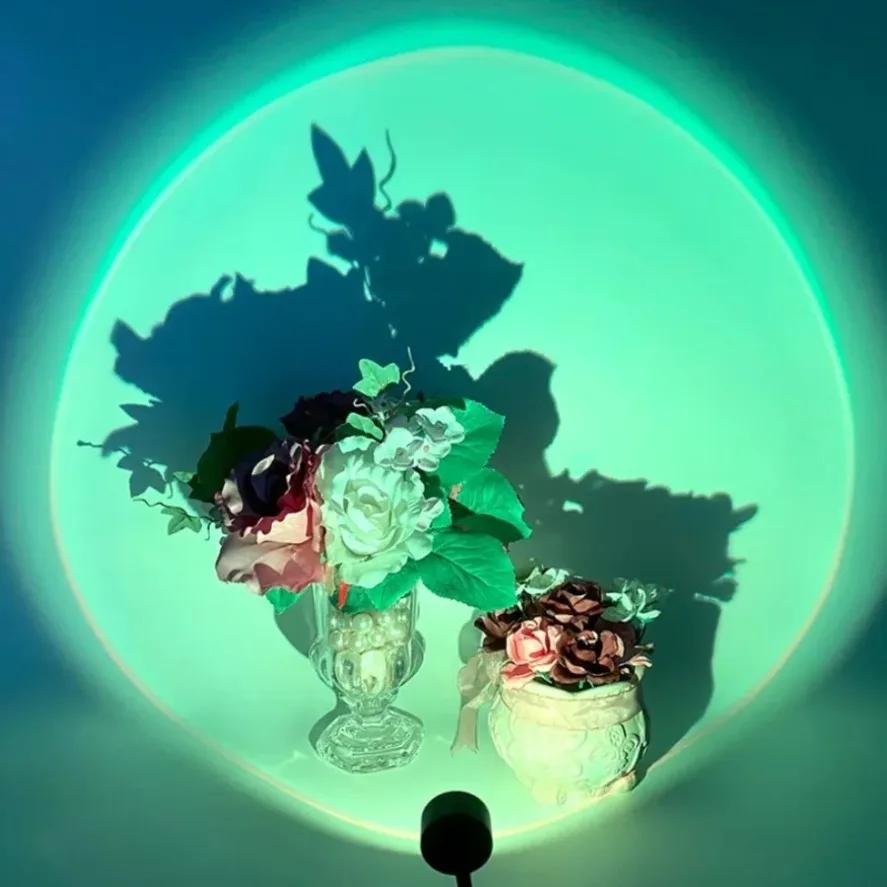 

5 В USB лампа на закате, светильник для фотосъемки, проектор, домашний декор, ночник, портативный светильник для настроения для гостиной, настенный неоновый свет