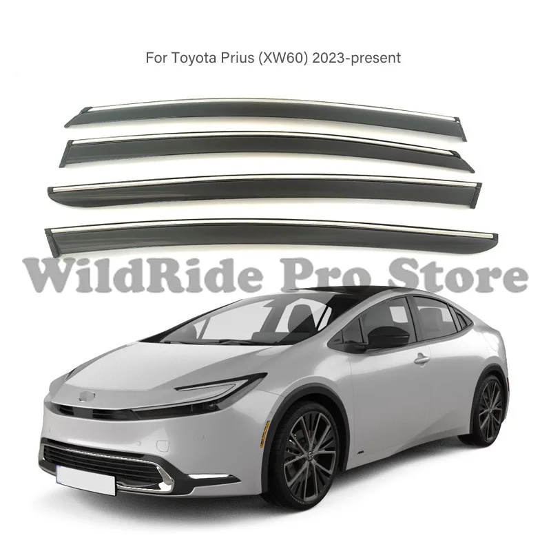 1 set Thickened Rain Deflector for Toyota Prius Window Visor XW50 XW60 Injection Molding Rain Guard Cross Border