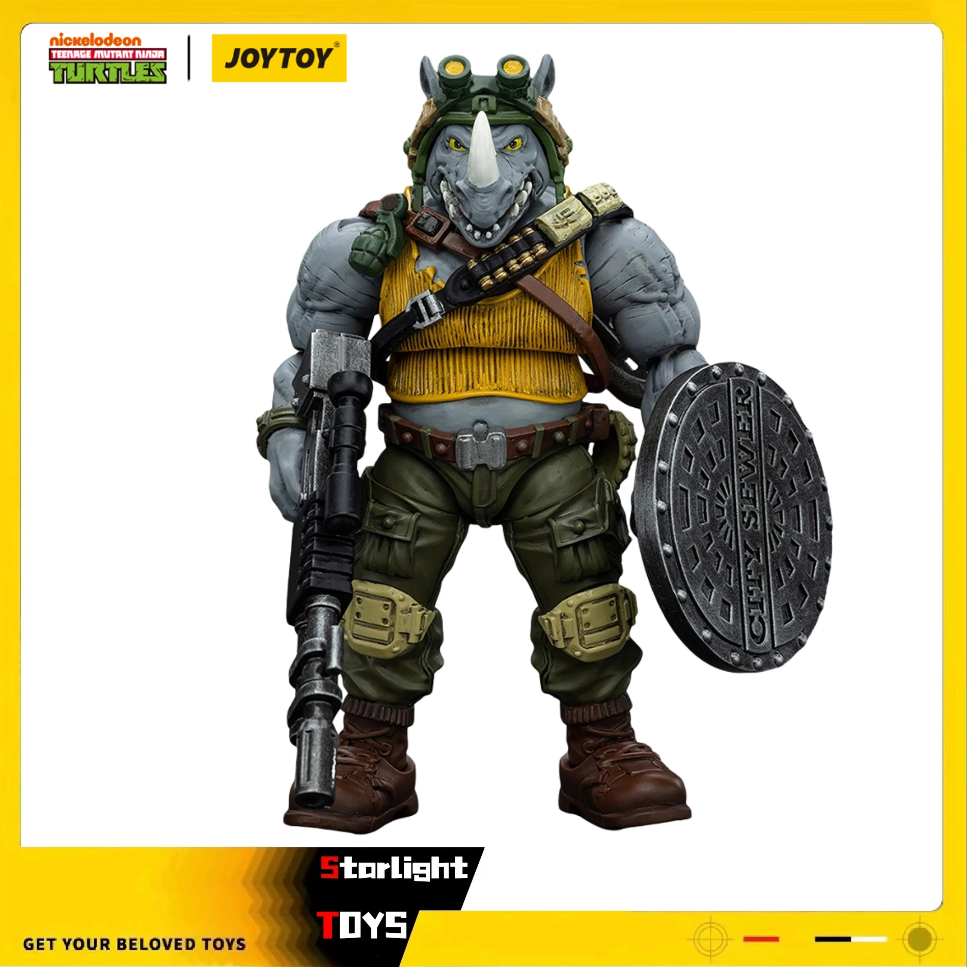 

JOYTOY 1/18 Action Figure TMNT-Rocksteady Model Toy Gift