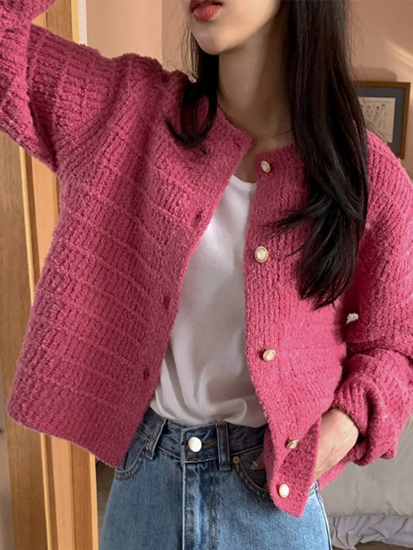 

Белый вязаный свитер, пальто, женский модный Ele, весна-осень, Новое поступление, нежный красивый открытый кардиган высокого класса