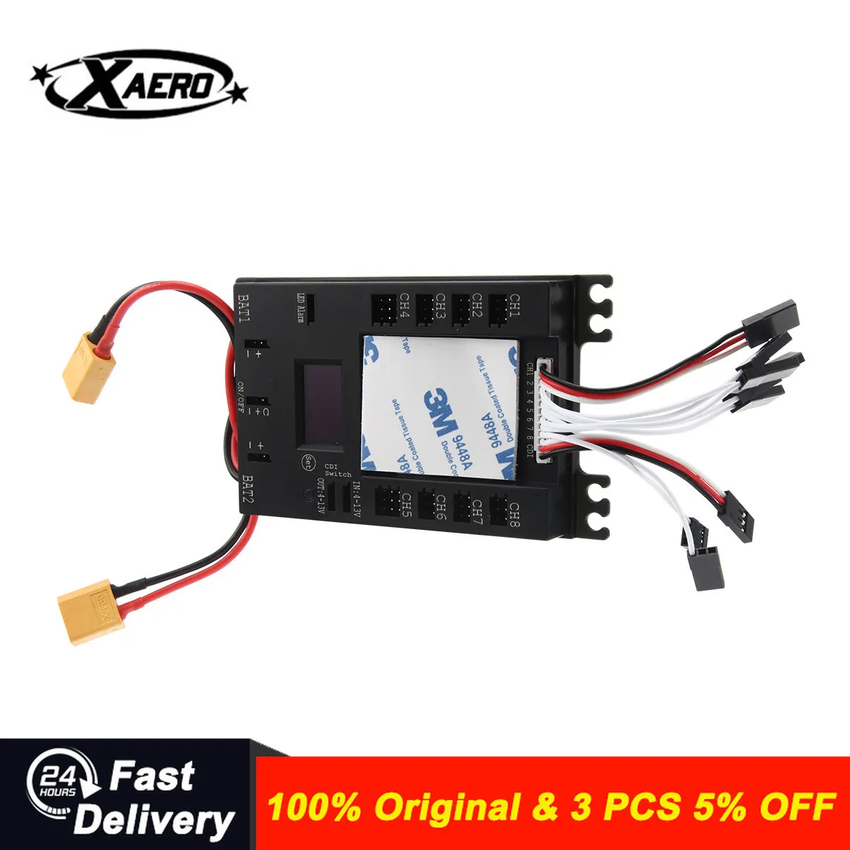 

Mini Power DP UBEC 6-13V Servo Section Board with Dual Power Input Wire 4106#