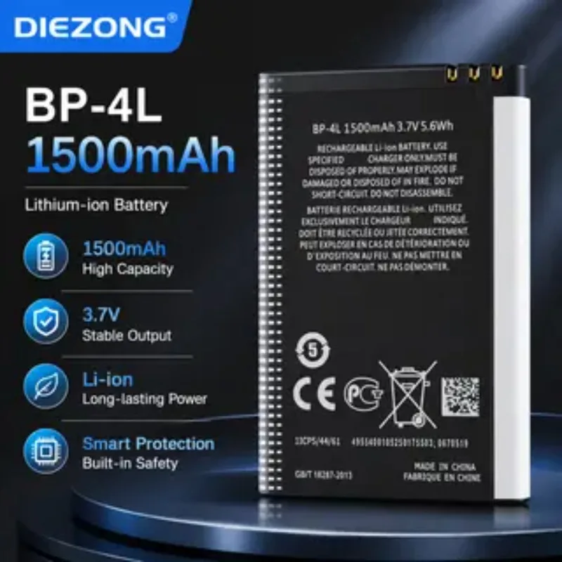for Nokia E61i/E63/E90/E71/N97 battery BP-4L High-Performance Fast Charging Persistent standby