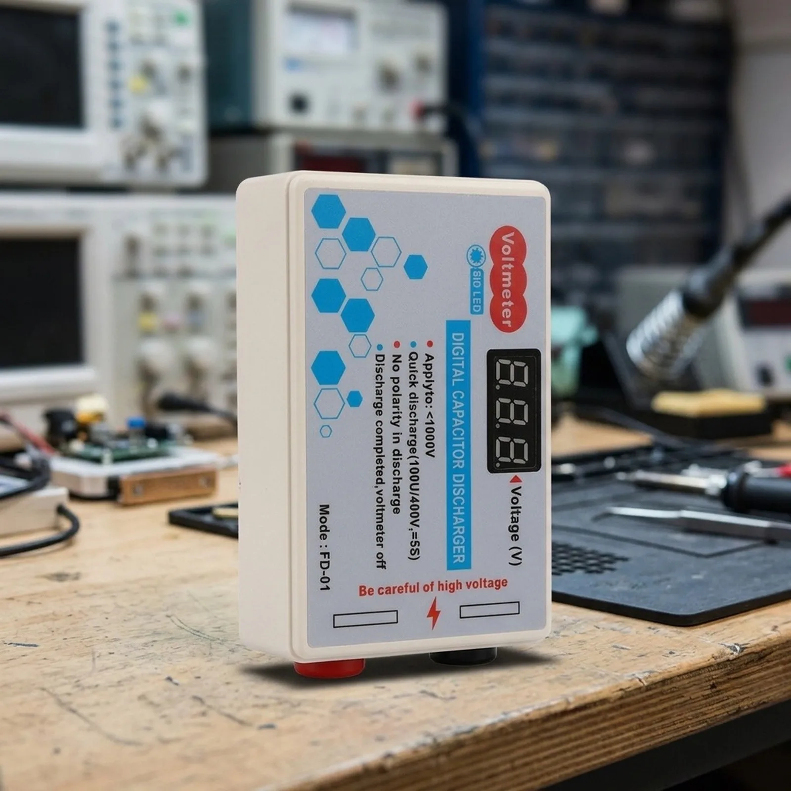Electric Tool Voltage Tester High Voltage Discharge Test DC AC Voltage Voltmeter Function Discharge Current Control